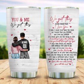 You & Me Tumbler Cup Stainless Steel